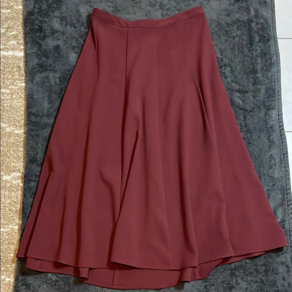 Sold • Old Navy Elegant Burgundy A-Line Skirt